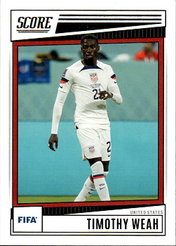Timothy Weah USA Panini Score FIFA Soccer 2022/23 #198