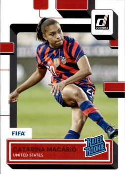 Catarina Macario USA Panini Donruss Soccer 2022/23 Rated Rookies #191