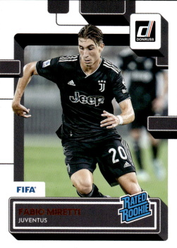 Fabio Miretti Juventus FC Panini Donruss Soccer 2022/23 Rated Rookies #196