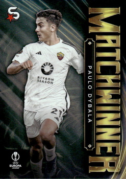 Paulo Dybala AS Roma Topps UEFA Club Competitions Superstars 2023/24 Matchwinner #MW-14