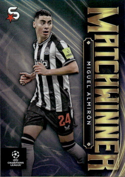 Miguel Almiron Newcastle United Topps UEFA Club Competitions Superstars 2023/24 Matchwinner #MW-23
