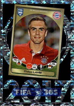 FIFA 365 2017 - Philipp Lahm Bayern Munchen samolepka Panini FIFA 365 2025 Panini FIFA 365 10 Years #5
