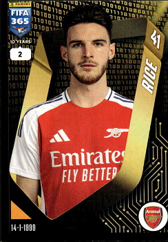 Declan Rice Arsenal samolepka Panini FIFA 365 2025 #70