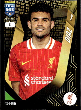 Luis Diaz Liverpool samolepka Panini FIFA 365 2025 #91