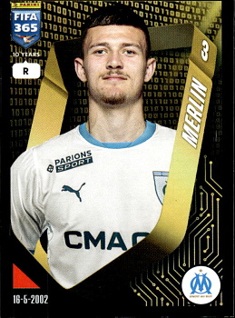 Quentin Merlin Olympique Marseille samolepka Panini FIFA 365 2025 #154