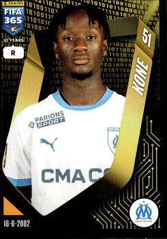 Ismael Kone Olympique Marseille samolepka Panini FIFA 365 2025 #160