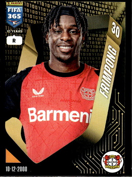 Jeremie Frimpong Bayer 04 Leverkusen samolepka Panini FIFA 365 2025 #180