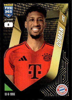 Kingsley Coman Bayern Munchen samolepka Panini FIFA 365 2025 #201