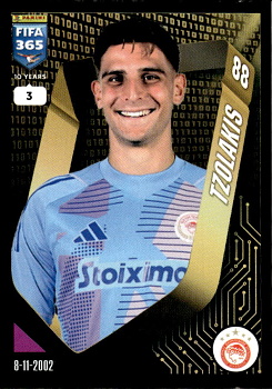 Konstantinos Tzolakis Olympiacos samolepka Panini FIFA 365 2025 #204