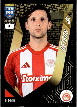 Panagiotis Retsos Olympiacos samolepka Panini FIFA 365 2025 #206