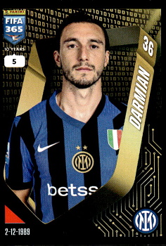 Matteo Darmian Internazionale Milano samolepka Panini FIFA 365 2025 #226