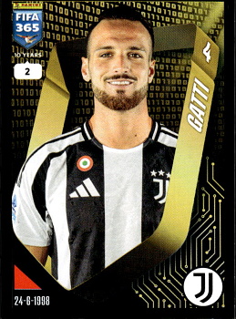 Federico Gatti Juventus FC samolepka Panini FIFA 365 2025 #244