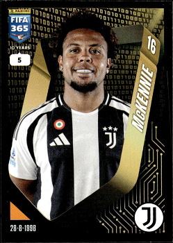 Weston McKennie Juventus FC samolepka Panini FIFA 365 2025 #255