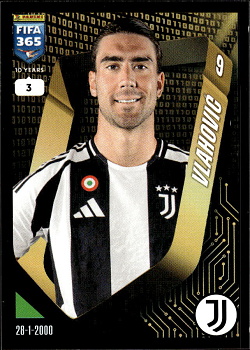 Dusan Vlahovic Juventus FC samolepka Panini FIFA 365 2025 #257