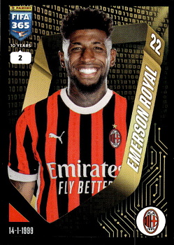 Emerson Royal A.C. Milan samolepka Panini FIFA 365 2025 #263