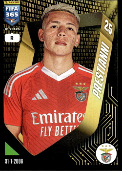 Gianluca Prestianni SL Benfica samolepka Panini FIFA 365 2025 #326