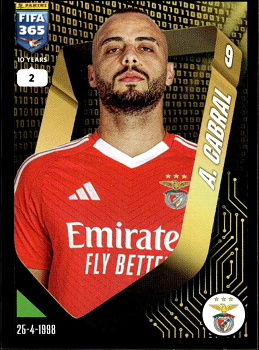 Arthur Cabral SL Benfica samolepka Panini FIFA 365 2025 #328