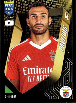 Vangelis Pavlidis SL Benfica samolepka Panini FIFA 365 2025 #329
