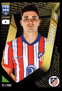 Julian Alvarez Atletico Madrid samolepka Panini FIFA 365 2025 #345