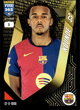 Jules Kounde FC Barcelona samolepka Panini FIFA 365 2025 #349