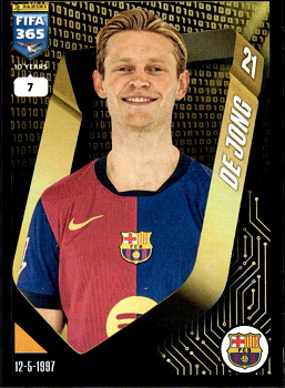 Frenkie de Jong FC Barcelona samolepka Panini FIFA 365 2025 #358