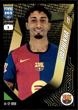 Raphinha FC Barcelona samolepka Panini FIFA 365 2025 #362