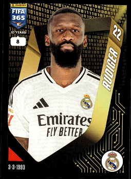 Antonio Rudiger Real Madrid samolepka Panini FIFA 365 2025 #367