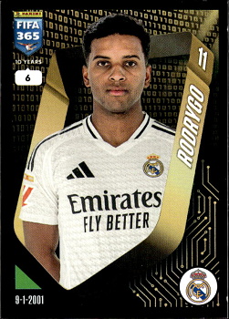 Rodrygo Real Madrid samolepka Panini FIFA 365 2025 #381