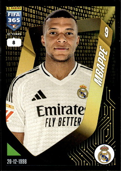 Kylian Mbappe Real Madrid samolepka Panini FIFA 365 2025 #383