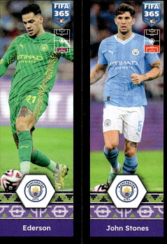 Ederson / John Stones Manchester City samolepka Panini FIFA 365 2025 #393