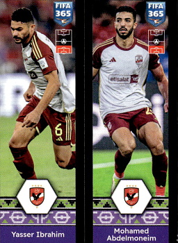 Yasser Ibrahim / Mohamed Abdelmonem Al Ahly samolepka Panini FIFA 365 2025 #406