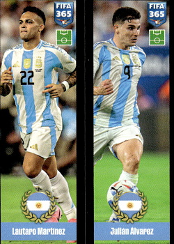 Lautaro Martinez / Julian Alvarez Argentina samolepka Panini FIFA 365 2025 Golden Tribute #422