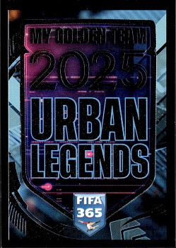 Urban Legends Logo samolepka Panini FIFA 365 2025 My Golden Team - Urban Legends #URB