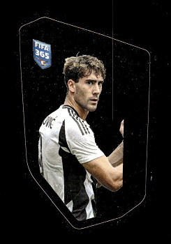 Dusan Vlahovic samolepka Panini FIFA 365 2025 My Golden Team - Titanic D-Fence #VLA