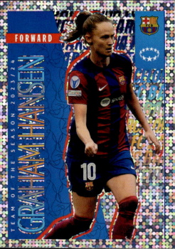 Caroline Graham Hansen FC Barcelona samolepka Topps UEFA Champions League 2024/25 2023/24 UCL Team of the Season #24