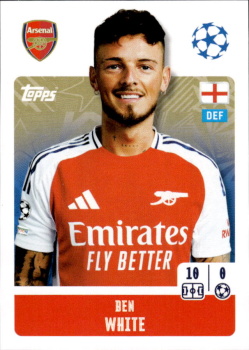 Ben White Arsenal samolepka Topps UEFA Champions League 2024/25 #45