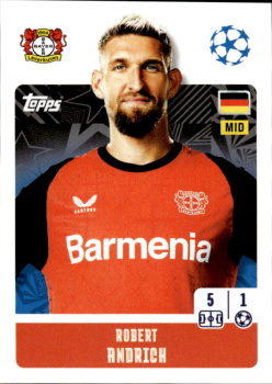 Robert Andrich Bayer 04 Leverkusen samolepka Topps UEFA Champions League 2024/25 #108