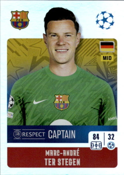 Marc-Andre Ter Stegen FC Barcelona samolepka Topps UEFA Champions League 2024/25 Captain #161
