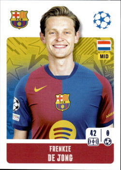 Frenkie De Jong FC Barcelona samolepka Topps UEFA Champions League 2024/25 #165