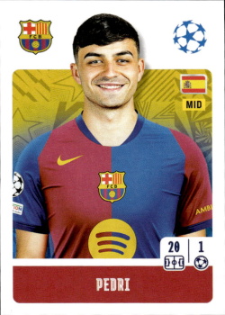 Pedri FC Barcelona samolepka Topps UEFA Champions League 2024/25 #167