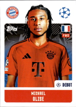 Michael Olise Bayern Munchen samolepka Topps UEFA Champions League 2024/25 #181