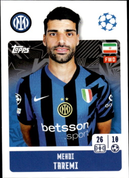 Mehdi Taremi Internazionale Milano samolepka Topps UEFA Champions League 2024/25 #195