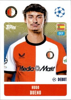 Hugo Bueno Feyenoord samolepka Topps UEFA Champions League 2024/25 #213