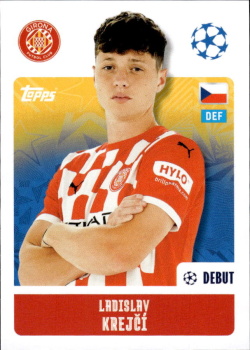 Ladislav Krejci Girona FC samolepka Topps UEFA Champions League 2024/25 #226