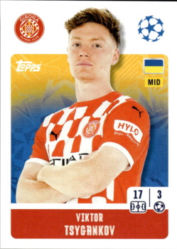 Viktor Tsygankov Girona FC samolepka Topps UEFA Champions League 2024/25 #229