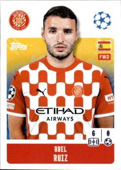 Abel Ruiz Girona FC samolepka Topps UEFA Champions League 2024/25 #231