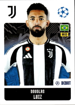Douglas Luiz Juventus FC samolepka Topps UEFA Champions League 2024/25 #254