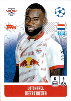 Lutsharel Geertruida RB Leipzig samolepka Topps UEFA Champions League 2024/25 #311