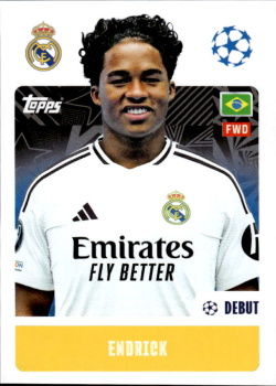 Endrick Real Madrid samolepka Topps UEFA Champions League 2024/25 #329