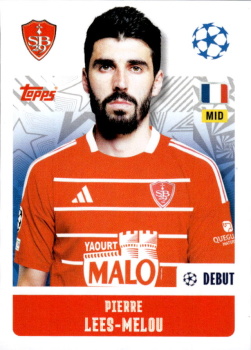 Pierre Lees-Melou Stade Brestois 29 samolepka Topps UEFA Champions League 2024/25 #374